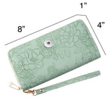 Floral Wallet in Green