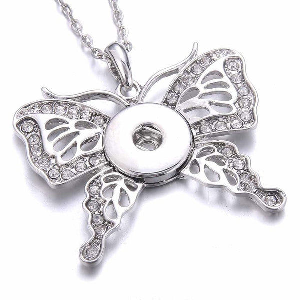 Winged Wonder Necklace in Silver