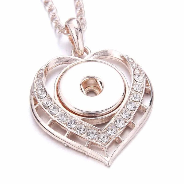 Lola's Heart Necklace in Rose Gold
