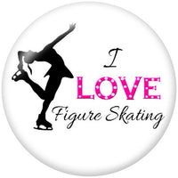 I Love Figure Skating Snap