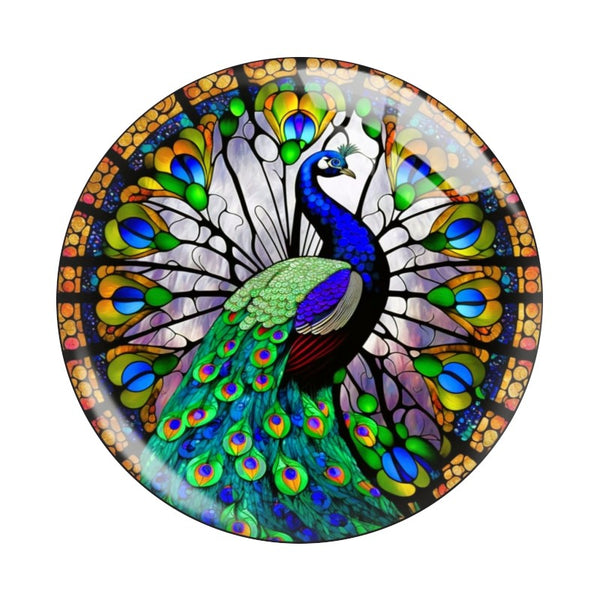 Stained Glass Peacock Snap