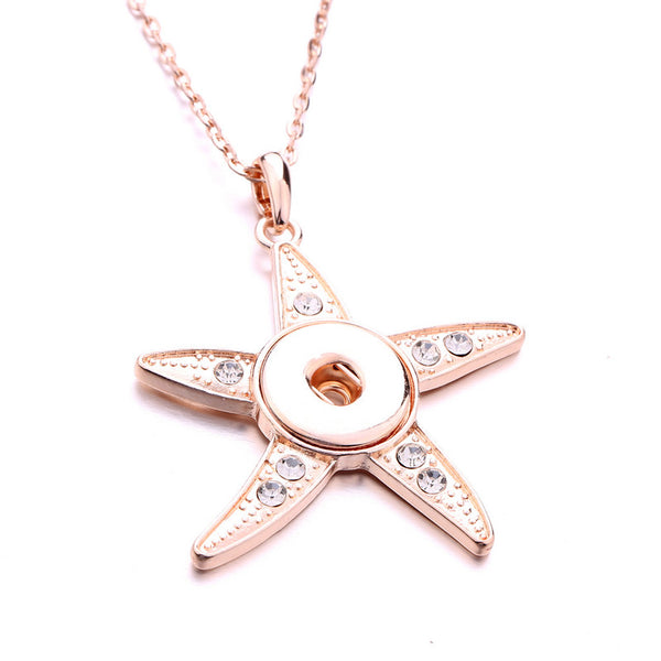 Starfish Necklace in Rose Gold