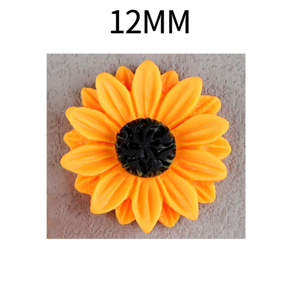 Little Lola 12mm Resin Sunflower Snap