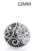 Little Lola 12mm Fancy Filigree Snap in Clear