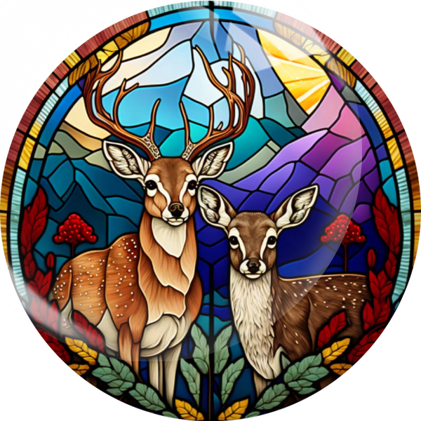 Stained Glass Deer Snap