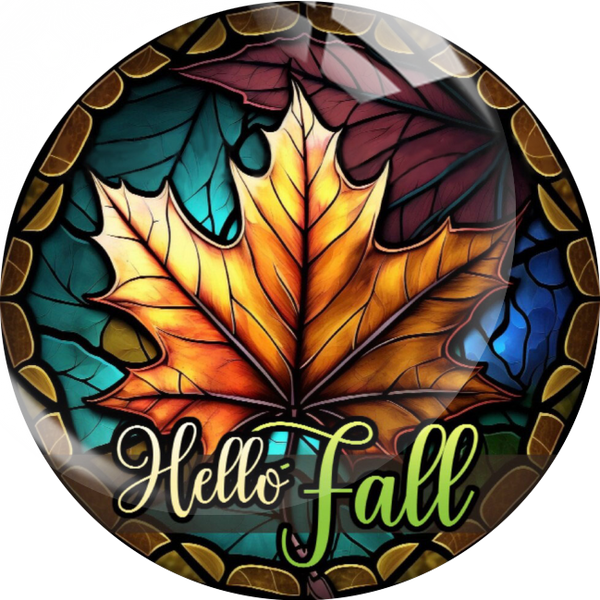 Stained Glass Hello Fall Snap