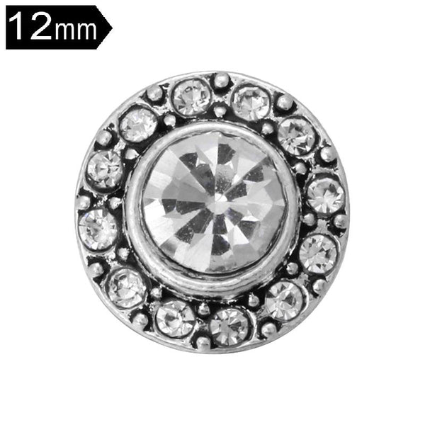 Little Lola 12mm Dollop of Jewels Snap in Clear