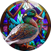 Stained Glass Duck Snap