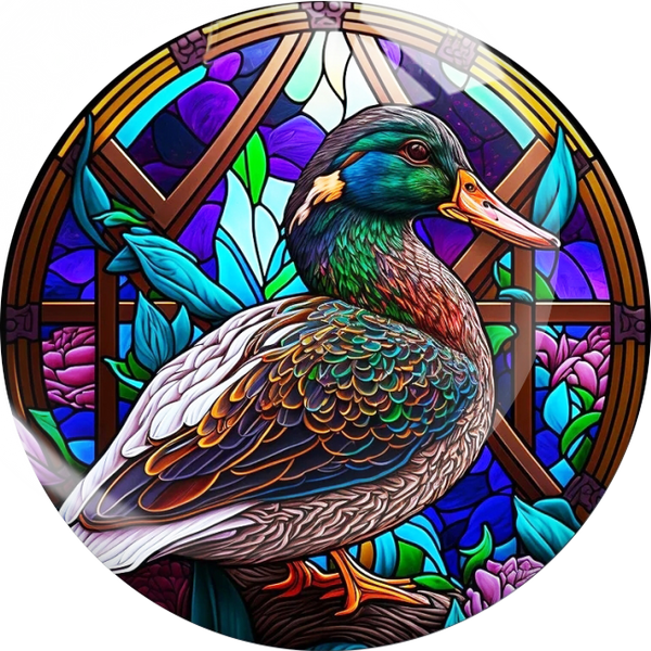 Stained Glass Duck Snap