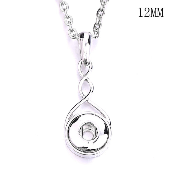 Little Lola 12mm Infinity Necklace in Silver