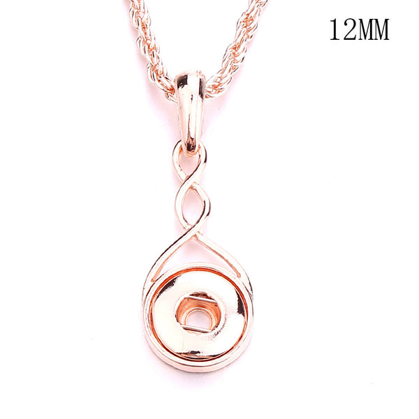 Little Lola 12mm Infinity Necklace in Rose Gold