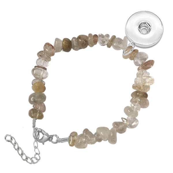 Crushed Stone Bracelet in Earth Tones