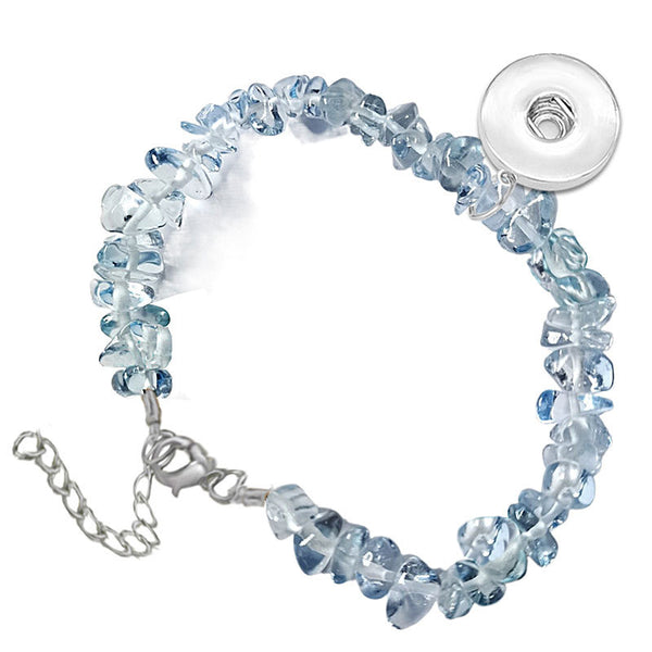 Crushed Stone Bracelet in Clear Water