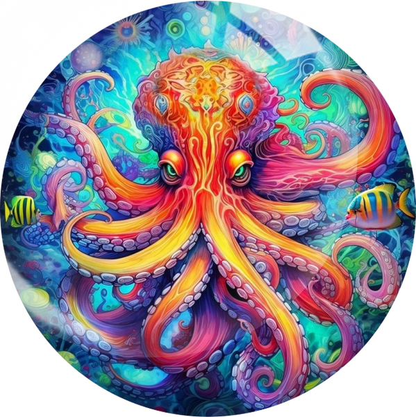 Stained Glass Octopus Snap