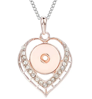 Lola's Heart Necklace in Rose Gold
