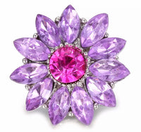 Blinged Out Blossom Snap in Pink/Purple