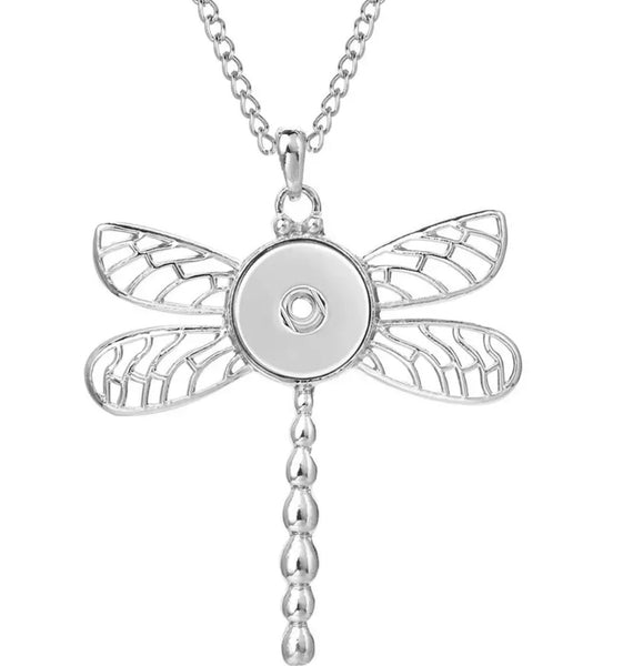 Dragonfly Necklace in Silver