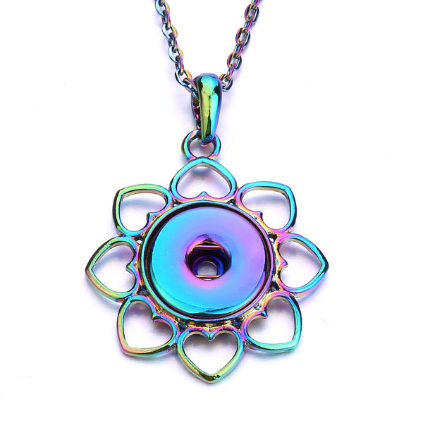 Circle Of Love Necklace in Rainbow
