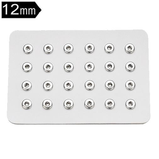 Little Lola 12mm Snap Button Display Board in White
