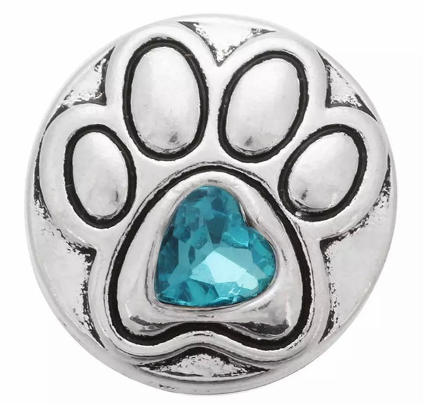 Precious Paw Snap in Turquoise